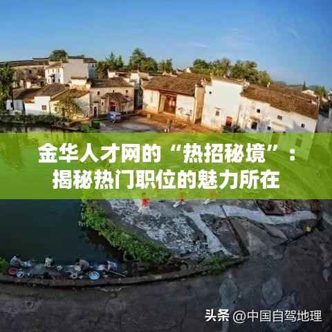 金华人才网的“热招秘境”:揭秘热门职位的魅力所在