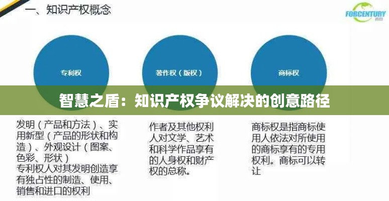 智慧之盾:知识产权争议解决的创意路径