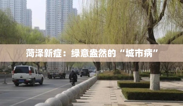 菏泽新症:绿意盎然的“城市病”