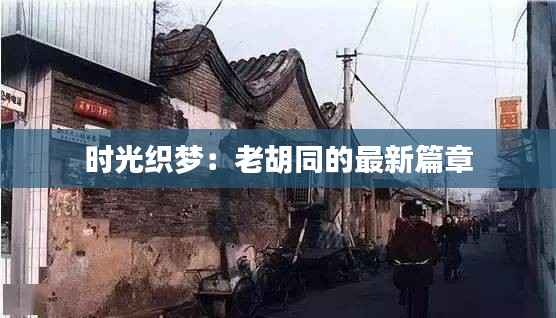 时光织梦:老胡同的最新篇章