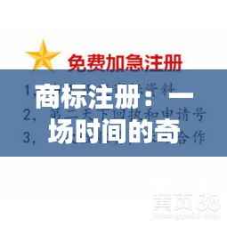 商标注册:一场时间的奇幻旅程