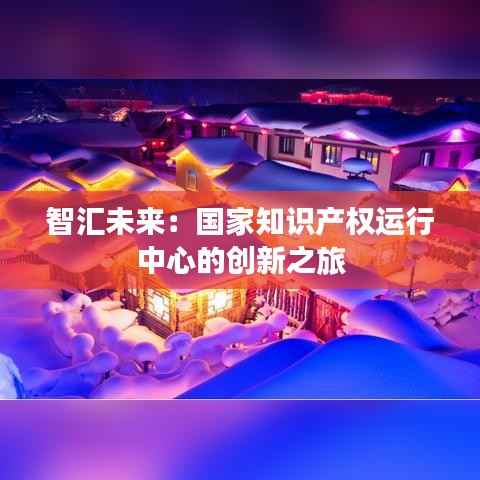 智汇未来:国家知识产权运行中心的创新之旅