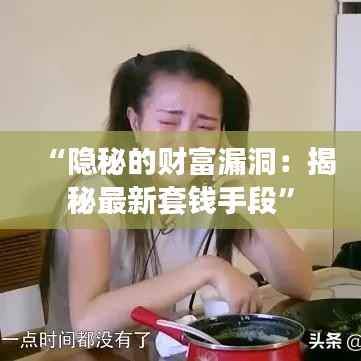“隐秘的财富漏洞:揭秘最新套钱手段”