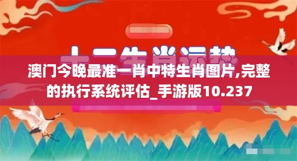 澳门今晚最准一肖中特生肖图片,完整的执行系统评估_手游版10.237