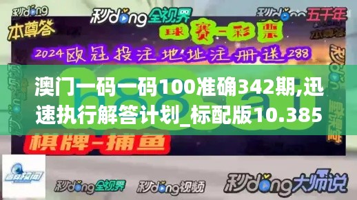 澳门一码一码100准确342期,迅速执行解答计划_标配版10.385