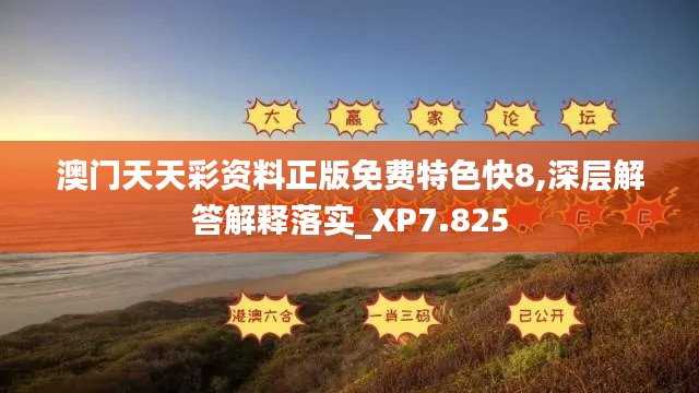 澳门天天彩资料正版免费特色快8,深层解答解释落实_XP7.825