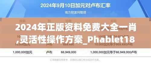 2024年正版资料免费大全一肖,灵活性操作方案_Phablet18.678