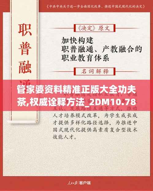 管家婆资料精准正版大全功夫茶,权威诠释方法_2DM10.784