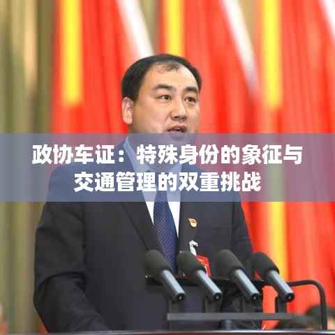 政协车证:特殊身份的象征与交通管理的双重挑战