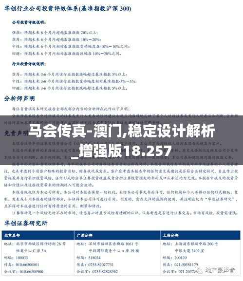 马会传真-澳门,稳定设计解析_增强版18.257