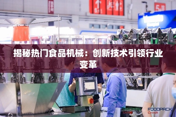 揭秘热门食品机械:创新技术引领行业变革