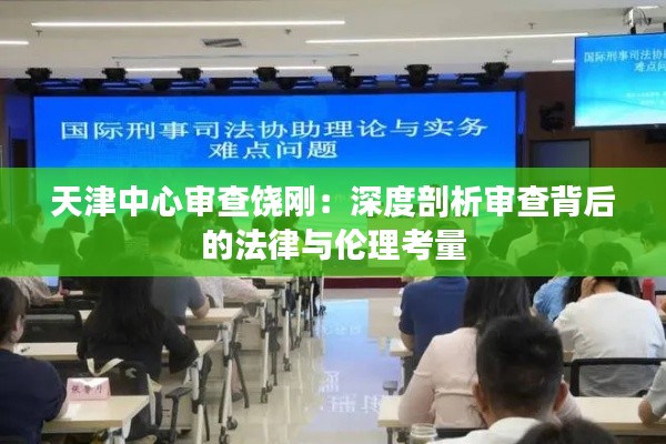 天津中心审查饶刚:深度剖析审查背后的法律与伦理考量