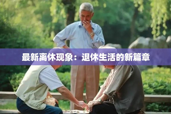 最新离休现象:退休生活的新篇章