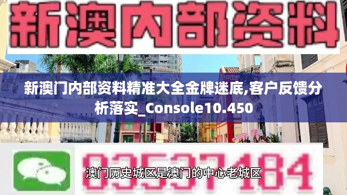 新澳门内部资料精准大全金牌迷底,客户反馈分析落实_Console10.450