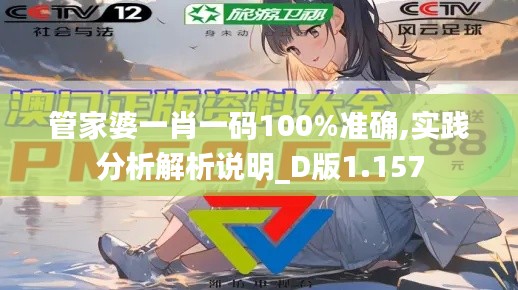 管家婆一肖一码100%准确,实践分析解析说明_D版1.157