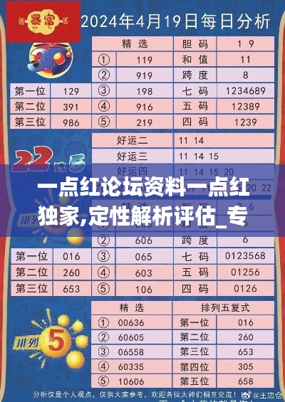 一点红论坛资料一点红独家,定性解析评估_专业款7.124
