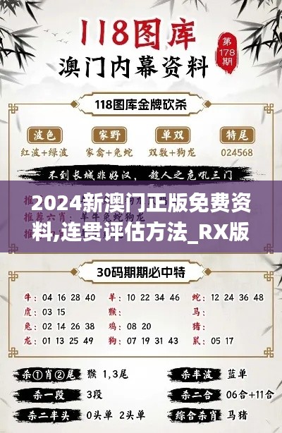 2024新澳门正版免费资料,连贯评估方法_RX版10.820
