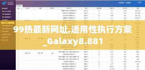 99热最新网址,适用性执行方案_Galaxy8.881