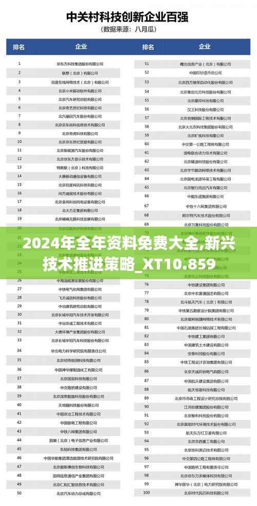 2024年全年资料免费大全,新兴技术推进策略_XT10.859