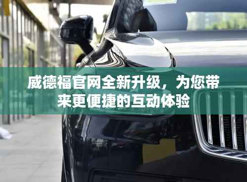 威德福官网全新升级,为您带来更便捷的互动体验