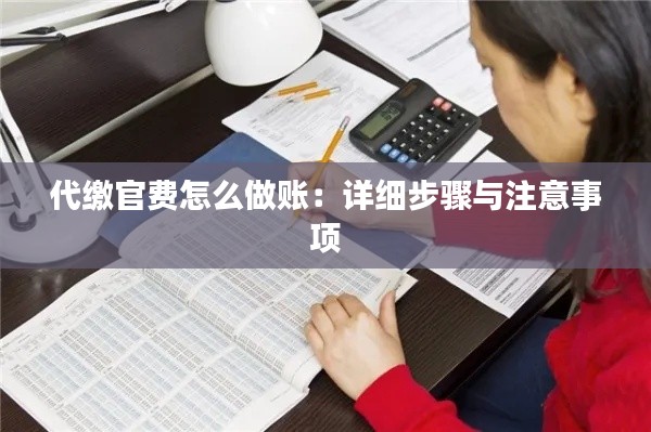 代缴官费怎么做账:详细步骤与注意事项