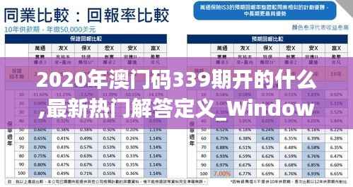 2020年澳门码339期开的什么,最新热门解答定义_Windows15.946