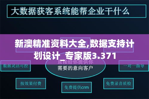 新澳精准资料大全,数据支持计划设计_专家版3.371