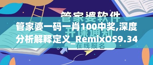 管家婆一码一肖100中奖,深度分析解释定义_RemixOS9.349