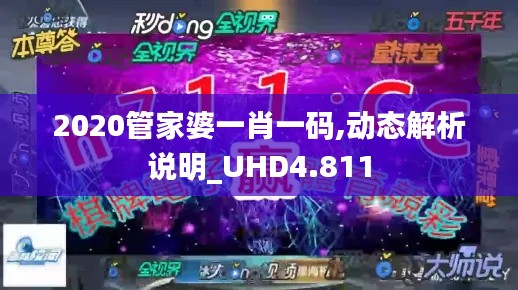 2020管家婆一肖一码,动态解析说明_UHD4.811