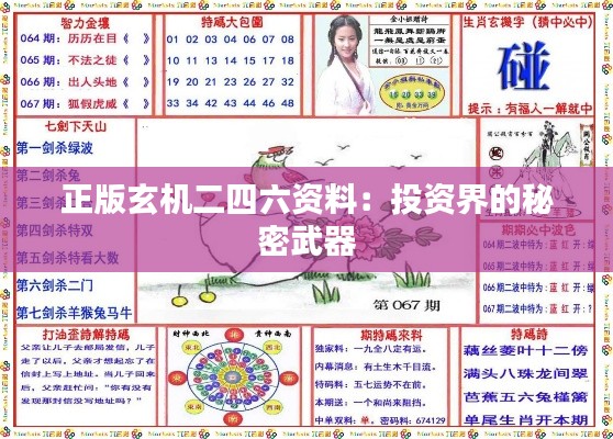 正版玄机二四六资料:投资界的秘密武器