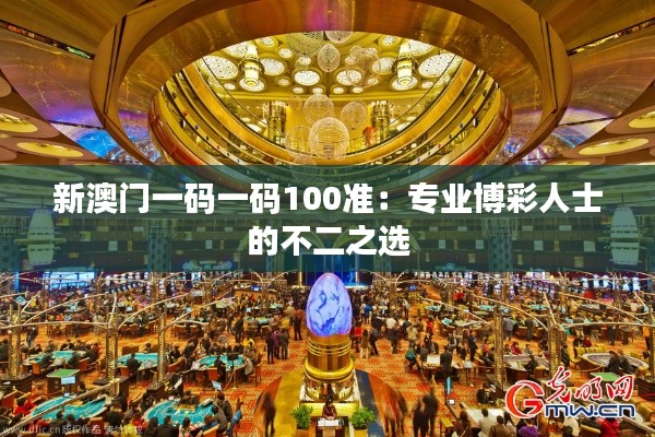 新澳门一码一码100准:专业博彩人士的不二之选