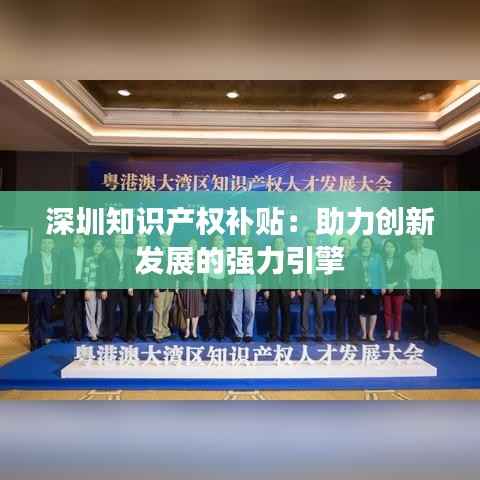 深圳知识产权补贴:助力创新发展的强力引擎