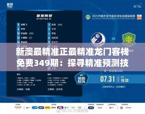 新澳最精准正最精准龙门客栈免费349期:探寻精准预测技巧的必读资源