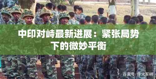 中印对峙最新进展:紧张局势下的微妙平衡
