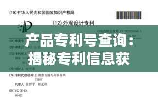 产品专利号查询:揭秘专利信息获取的便捷之道