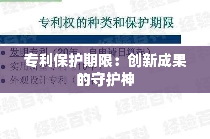 专利保护期限:创新成果的守护神
