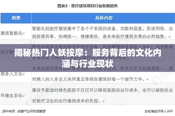 揭秘热门人妖按摩:服务背后的文化内涵与行业现状