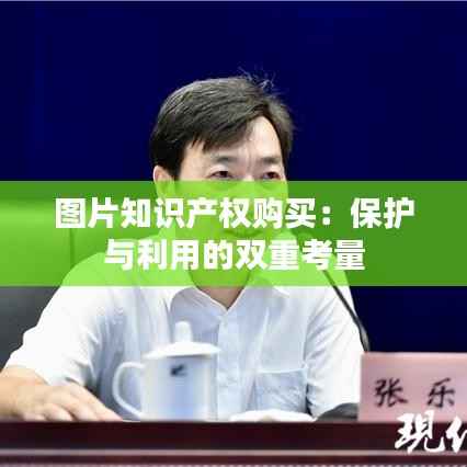 图片知识产权购买:保护与利用的双重考量