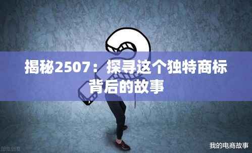 揭秘2507:探寻这个独特商标背后的故事