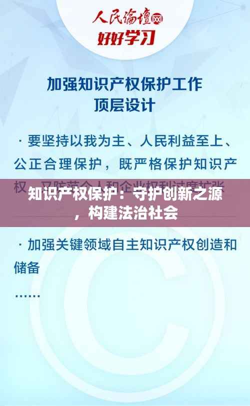 知识产权保护：守护创新之源，构建法治社会
