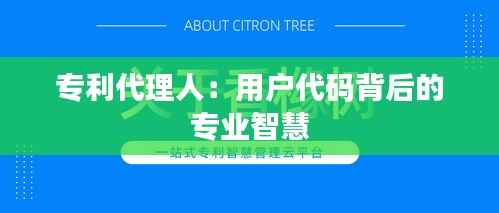 专利代理人:用户代码背后的专业智慧