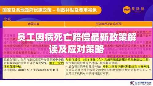 员工因病死亡赔偿最新政策解读及应对策略