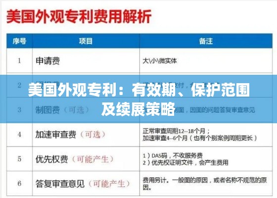 美国外观专利:有效期、保护范围及续展策略