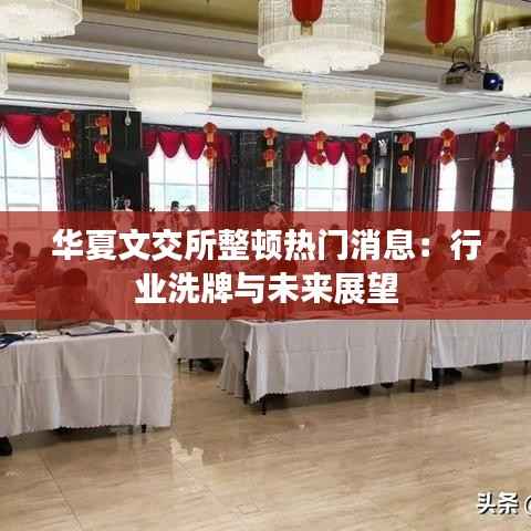 华夏文交所整顿热门消息:行业洗牌与未来展望