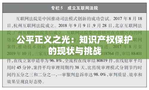 公平正义之光:知识产权保护的现状与挑战