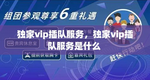独家vip插队服务，独家vip插队服务是什么 