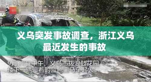 义乌突发事故调查,浙江义乌最近发生的事故