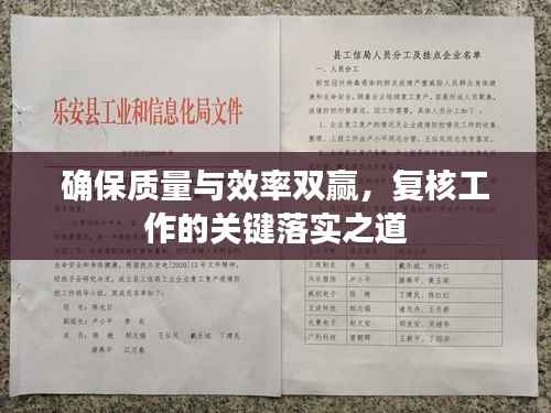 确保质量与效率双赢,复核工作的关键落实之道