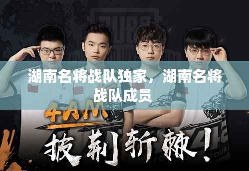 湖南名将战队独家,湖南名将战队成员