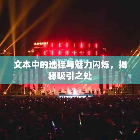 文本中的选择与魅力闪烁,揭秘吸引之处